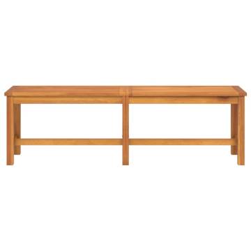 Solid Acacia Garden Bench 150x35x45 cm - Durable & Stylish