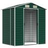 Garden Shed Green 191x130x198 cm Galvanised Steel - Durable Storage