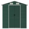 Garden Shed Green 191x130x198 cm Galvanised Steel - Durable Storage