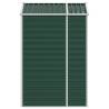 Garden Shed Green 191x130x198 cm Galvanised Steel - Durable Storage