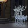 XXL Acrylic Christmas Reindeers 250 LED 3 pcs 180 cm Cold white Colour cold white Size 96 x 40 x 180 cm Quantity in Package 3 Number of LEDs 1 