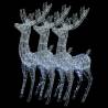 XXL Acrylic Christmas Reindeers - 250 LED (3 pcs, 180 cm)