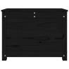 Storage Box Black 60x32x45.5 cm - Solid Pine Wood