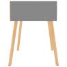 Stylish Grey Bedside Cabinet - Durable Engineered Wood