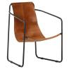 Relaxing Armchair Brown Real Leather Colour brown Quantity in Package 1 