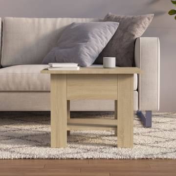 Stylish Sonoma Oak Coffee Table - 55x55x42 cm