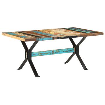 Solid Reclaimed Wood Dining Table 180x90 cm | Unique Design