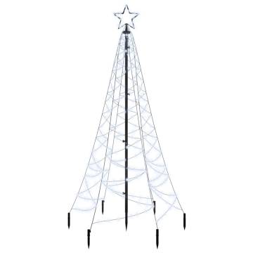 180 cm Christmas Tree with 200 Cold White LEDs | Hipomarket UK