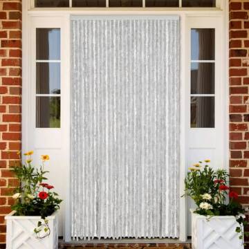 Fly Curtain Grey 118x220 cm Chenille for Insect Protection