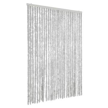 Fly Curtain Grey 118x220 cm Chenille for Insect Protection