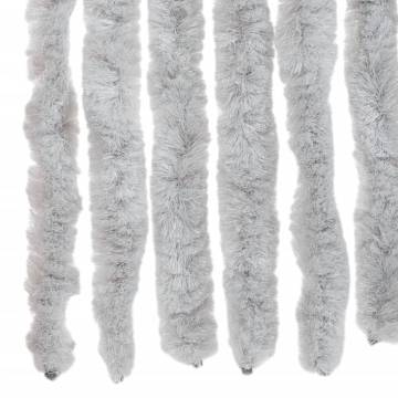 Fly Curtain Grey 118x220 cm Chenille for Insect Protection