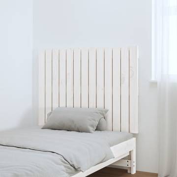 Elegant White Wall Headboard - Solid Pine | HipoMarket UK