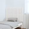 Elegant White Wall Headboard - Solid Pine | HipoMarket UK