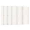 Elegant White Wall Headboard - 147x3x90 cm Solid Pine Wood