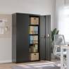 File Cabinet Black 105x40x180 cm Steel Colour black Quantity in Package 1 