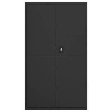 File Cabinet Black 105x40x180 cm Steel - Stylish & Durable