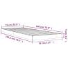 Grey Bed Frame 75x190 cm Small Single Solid Wood Pine