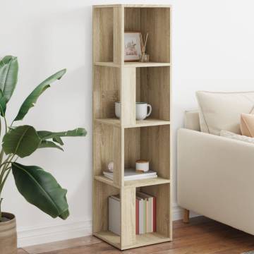 Stylish Corner Cabinet in Sonoma Oak - 33x33x132 cm