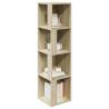 Stylish Corner Cabinet in Sonoma Oak - 33x33x132 cm