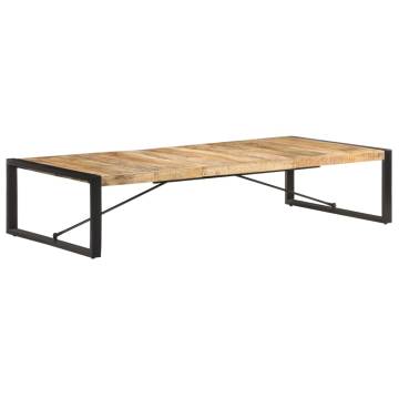 Industrial Coffee Table - 180x90 cm Rough Mango Wood | HipoMarket