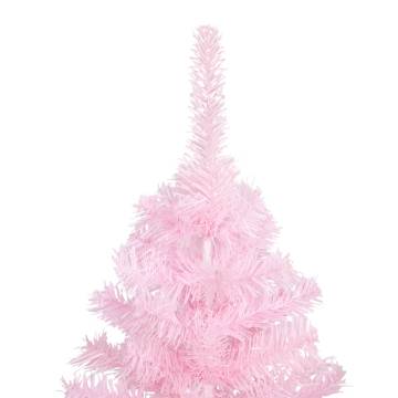 Artificial Pre-lit Pink Christmas Tree with Ball Set - 150 cm