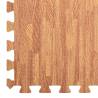 6 pcs Wood Grain EVA Foam Floor Mats | Hipomarket UK