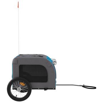 Pet Bike Trailer - Blue & Grey | Comfortable & Durable Design