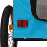 Pet Bike Trailer - Blue & Grey | Comfortable & Durable Design