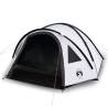 4-Person Camping Tent - Waterproof White Blackout Fabric