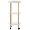 3-Tier White Trolley - Stylish Storage Solution | HipoMarket