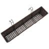 Balcony Trapezoid Rattan Planter Set - 2 pcs Brown | HipoMarket