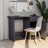 Desk High Gloss Grey 100x50x76 cm Engineered Wood Colour high gloss grey 