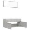 Concrete Grey Bathroom Furniture Set | Stylish and Modern