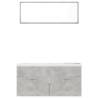 Concrete Grey Bathroom Furniture Set | Stylish and Modern