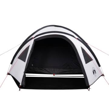 4-Person Camping Tent - Waterproof White Blackout Fabric