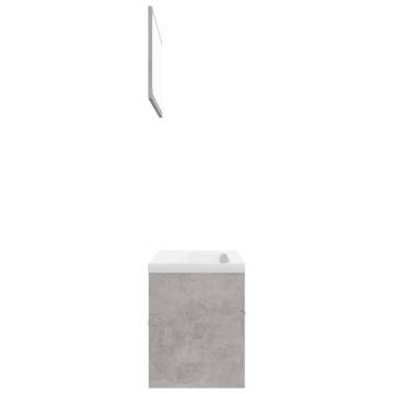 Concrete Grey Bathroom Furniture Set | Stylish and Modern