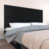 Wall Headboard Black 204x3x90 cm Solid Wood Pine Colour black Size 204 x 90 cm Quantity in Package 1 