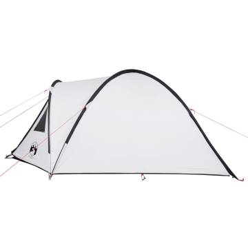 4-Person Camping Tent - Waterproof White Blackout Fabric