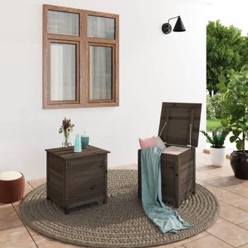 Outdoor Cushion Box Anthracite - Solid Fir Wood | Hipomarket