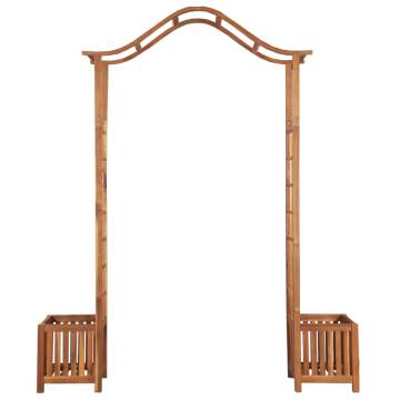 Garden Arch with Planter - Solid Acacia Wood | Hipo Market