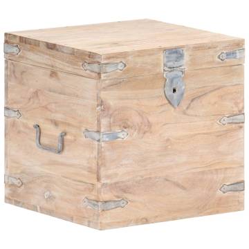 Chest 40x40 cm Solid Acacia Wood - Stylish Storage Solution