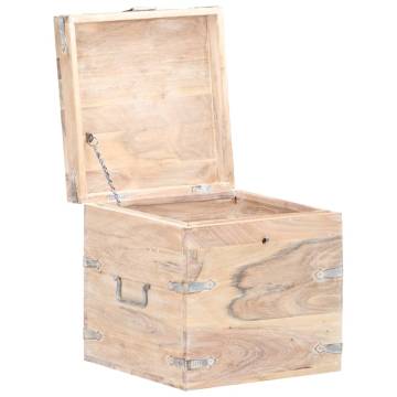 Chest 40x40 cm Solid Acacia Wood - Stylish Storage Solution