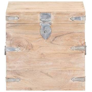 Chest 40x40 cm Solid Acacia Wood - Stylish Storage Solution