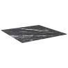 Table Top Black 80x80 cm with Marble Design - Durable & Stylish