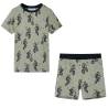 Kids' Pyjamas with Short Sleeves Light Khaki 116 Size 116 (5-6y) 