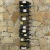 Wall-mounted Wine Rack for 36 Bottles - Stylish Black Iron