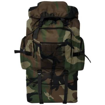 Army-Style Backpack XXL 100L Camouflage - Durable & Spacious