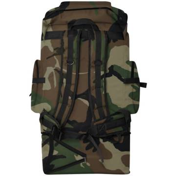 Army-Style Backpack XXL 100L Camouflage - Durable & Spacious