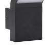 Outdoor LED Wall Light - Black Die-cast Aluminium | HipoMarket