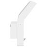 Outdoor LED Wall Lights with Sensors - 2pcs White Aluminium